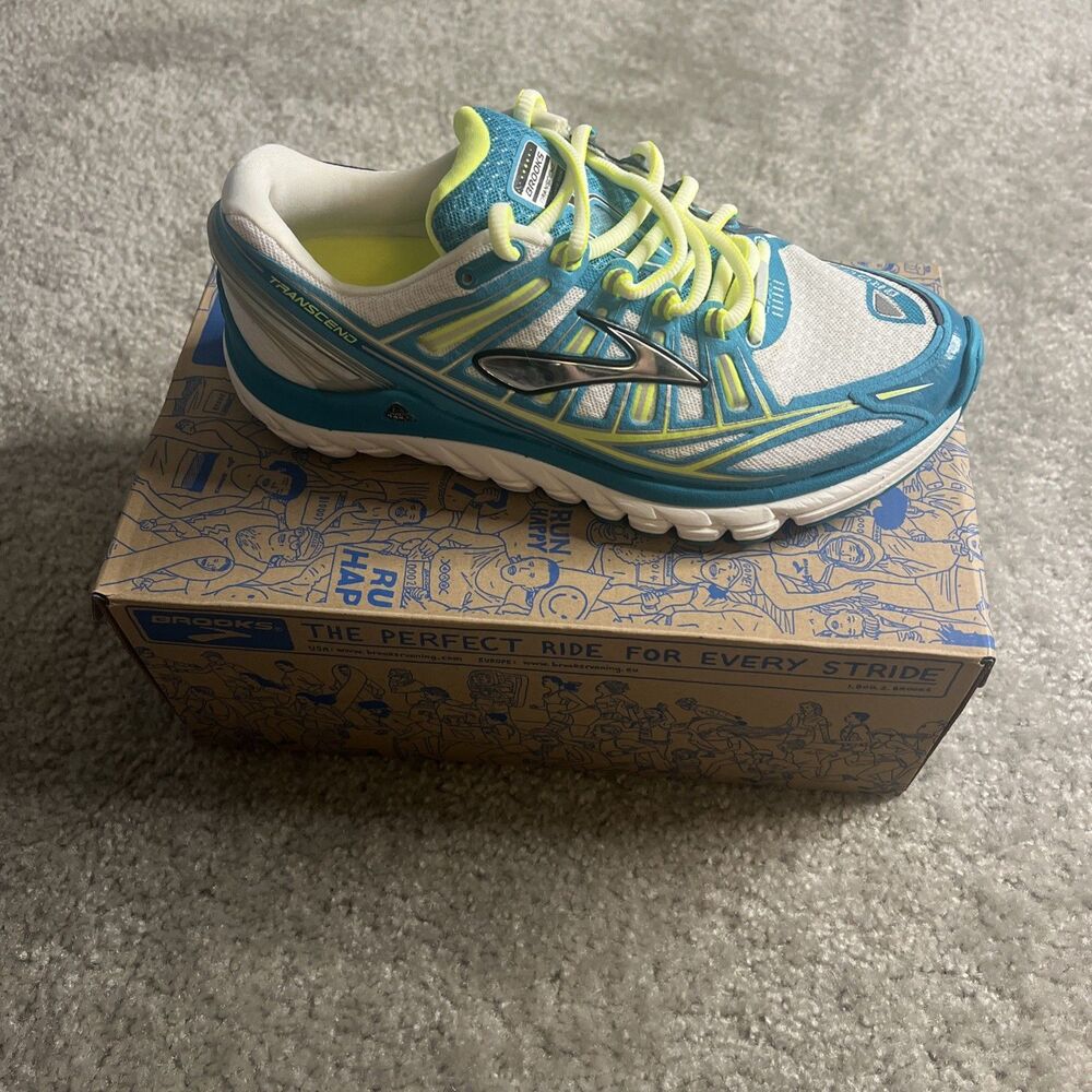 Brooks Transcend 1 Women Running Shoes Size 7.5 B - Ultimate Ride - Guide Rails